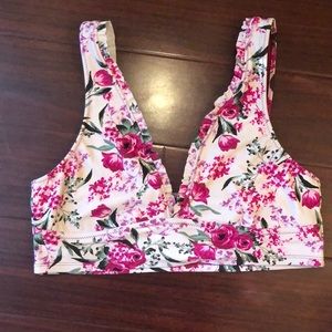 Cute floral pink XL Target Bathing Suit Top 🌺